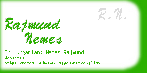 rajmund nemes business card
